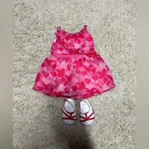 American Girl Retired Heart Dress